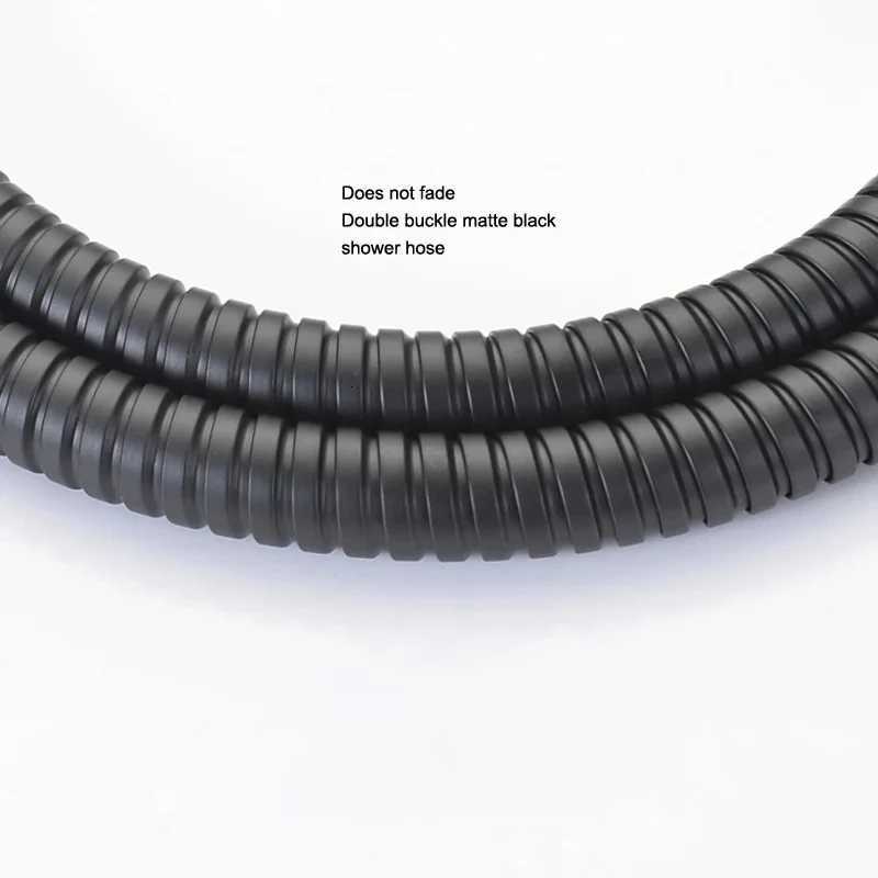 Black/Chre Stainless Steel ible Shower Hose Bathro Accessories Shower Pipe High Strength Hot and Cold Hose Y251107