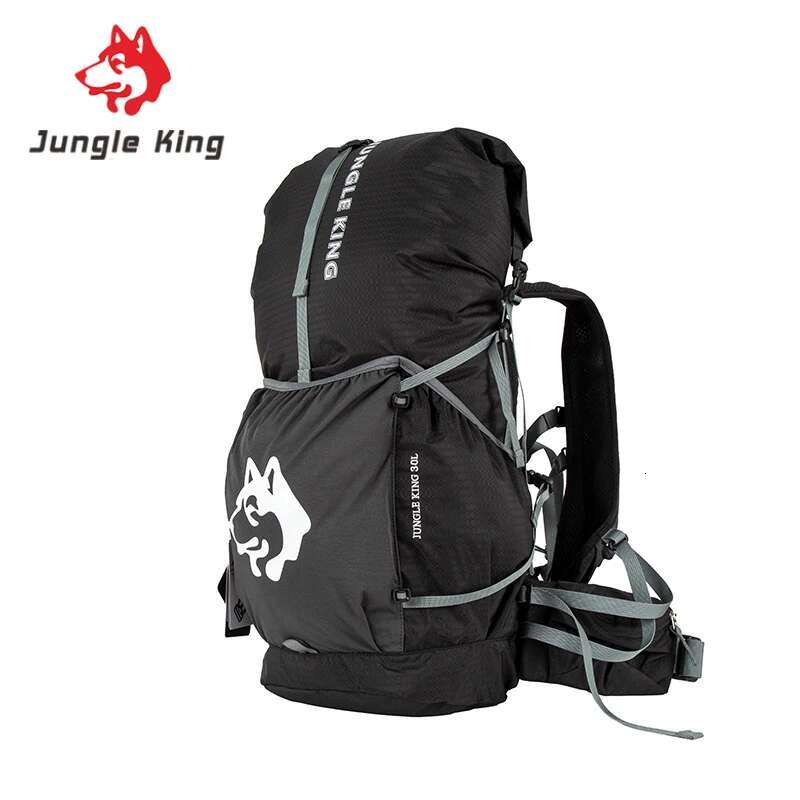 JUNGLEKING Cy1050 30L Black Multipurpose Hiking Backpack Trail Running Fastpacking Pack Travel Bag For Outdoor Climbing Trekking