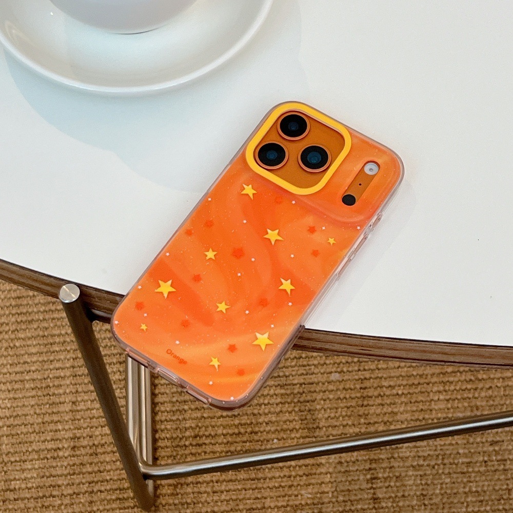 Rendered Star Cartoon Phone Case Compatible with iPhone 17Pro Max Simple Protection iPhone 16/15 Pro Personalized