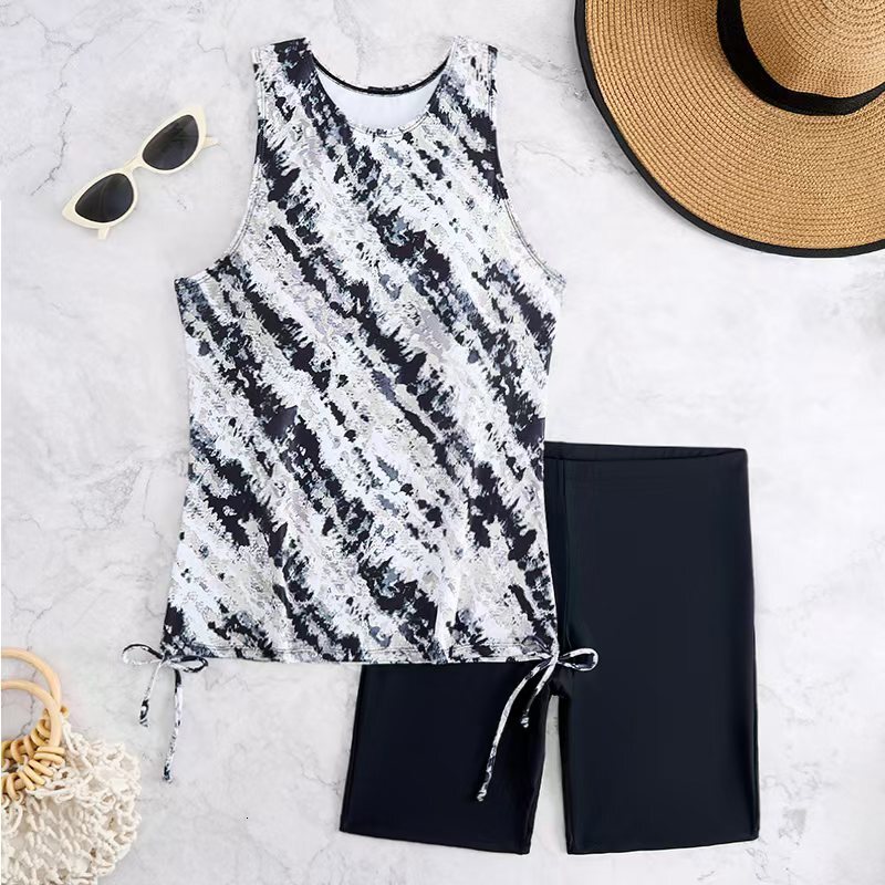 2025 Sports Split Racing Beach Snorkeling Surfing Suit Printed Multi Color Fashion Swimsuit for Women