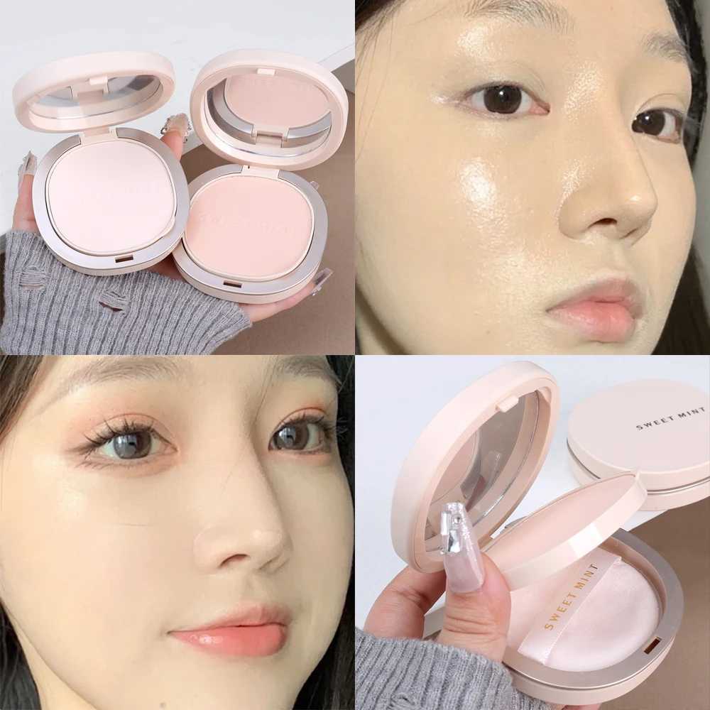 Natural Facial Pressing Powder Makeup Oil Control Durable Waterproof Compact Matte Gloss Powder High Gloss Powder CreamXJ250407