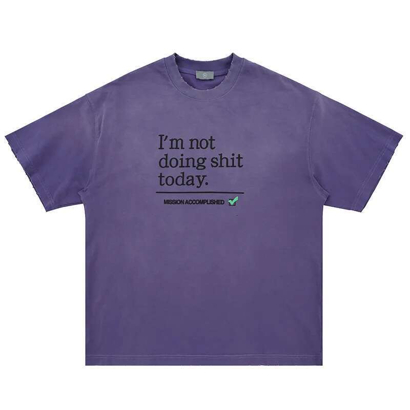 New Men's Double Sided Gas Monkeys Garage Printed Cotton T-Shirt Summer Short Sleeve O-neck Tees Streetwear Oversized Tops