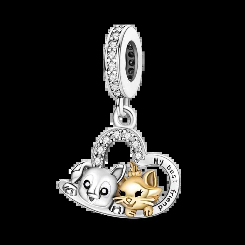 Cat Collection 925 Silver Charms Bead Persian Bell Anderson Multifarious Cats Dangle Fit Bangle Bracelet Necklace DIY JewelryXJ251107