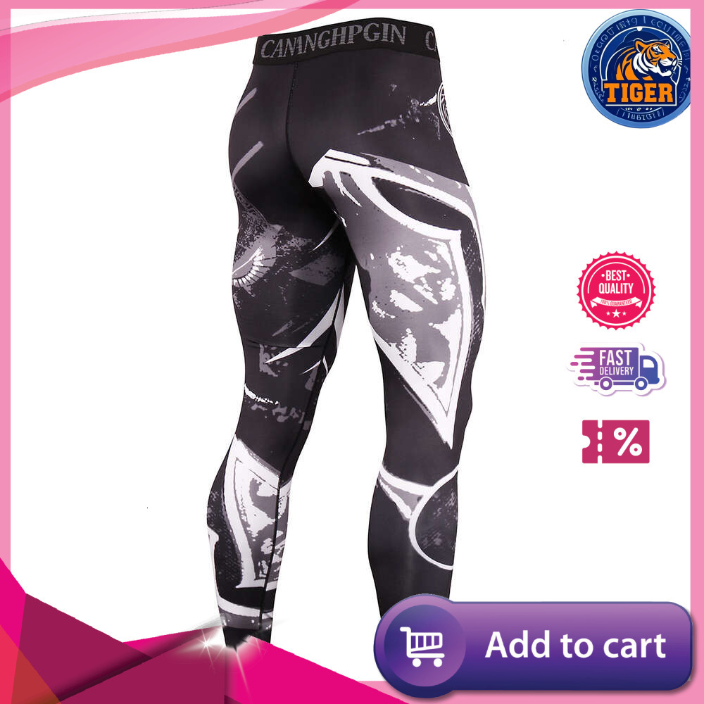 Ddmytiger Tight For Men S Sports Basketball Leggings High Elasticity Compression Pants Running Training Quick Drying Fiess H