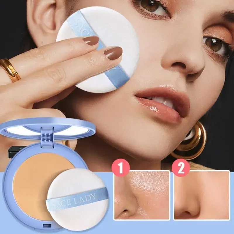 Full coverage pressure facial makeup powder natural long-lasting makeup powder soft mist facial makeup makeup set compact powderXJ250407
