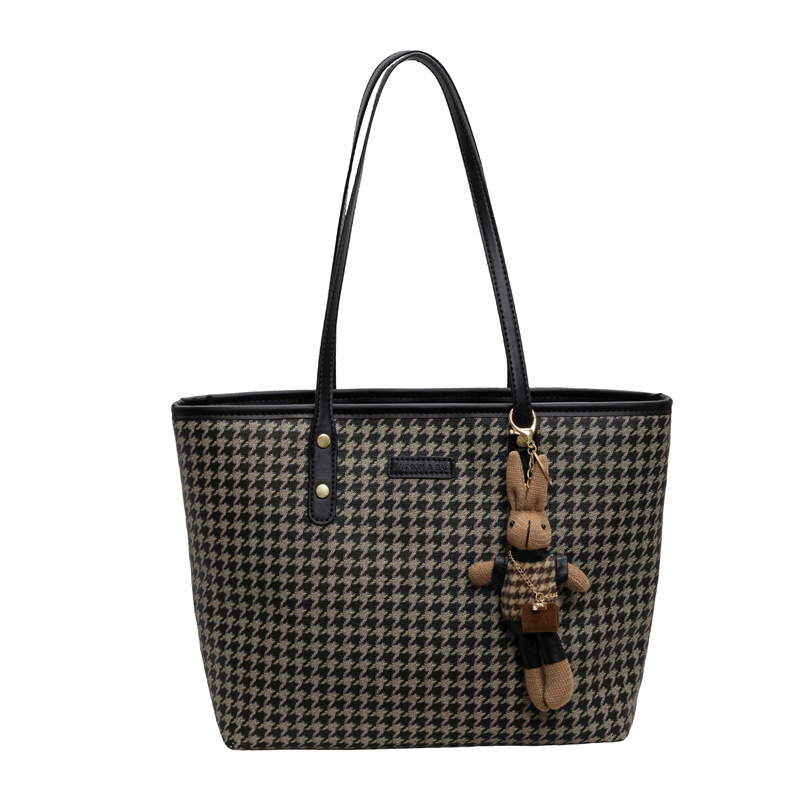 2025S Designer Women S Bag Small And Versatile Underarm Women S Autumn New Fashion Thousand Bird Grid Big Bag Internet Famous Same Casual Single Shoul
