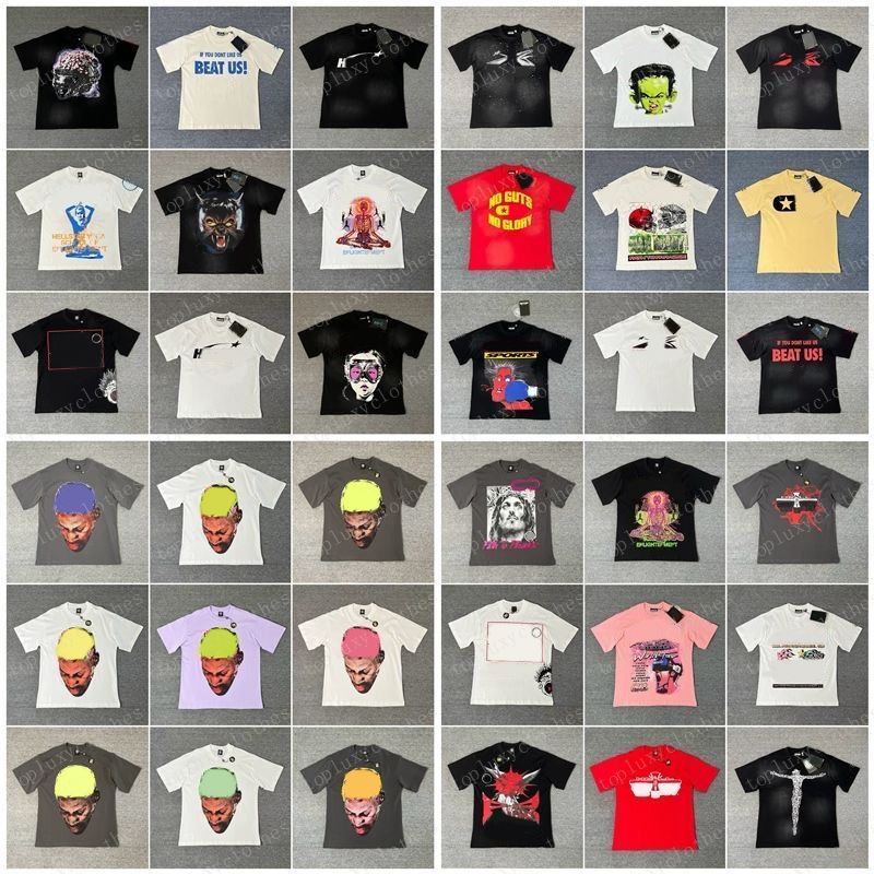 Cotton printed short sleeved street fashion high-quality designer shirt men's t-shirt men's shirt summer casual round neck