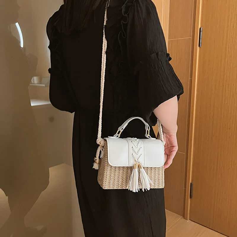 2025 Spring Womens Bag Trendy Small Square Crossbody Purse Fashionable Minimalist Beach Tote Stylish Niche Shoulder BagW251107