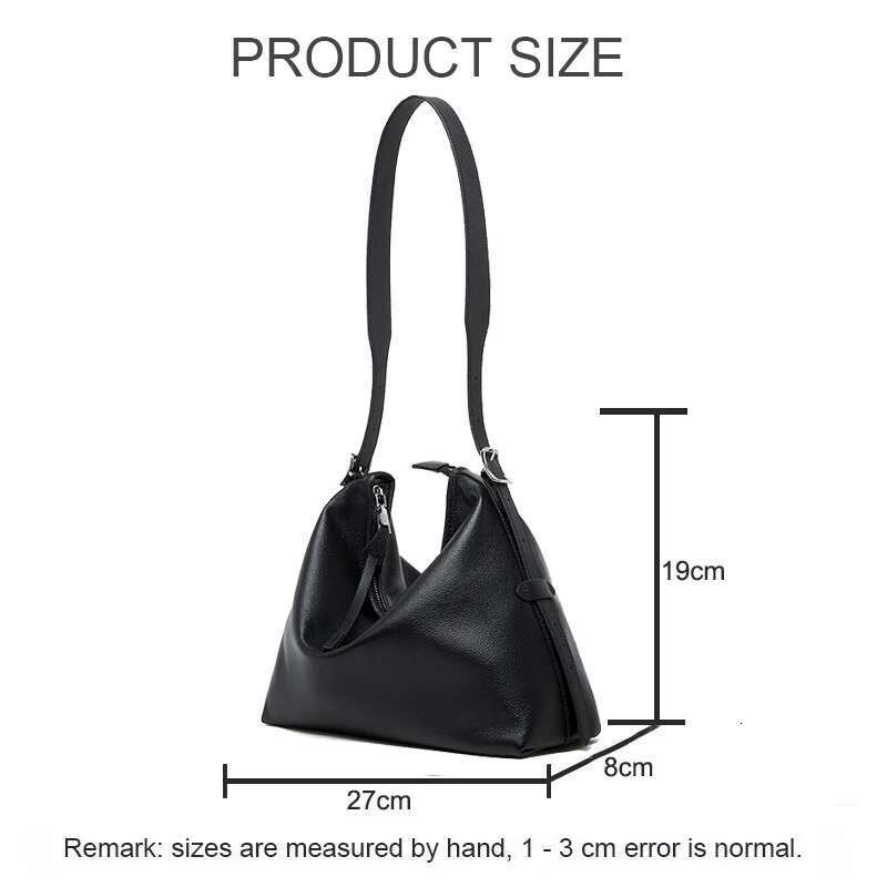 New 2025 Lady Genuine Leather Crossbody Handbag For Women Large Capacity Retro Fashion Single Shoulder Underarm Bag Female Tote