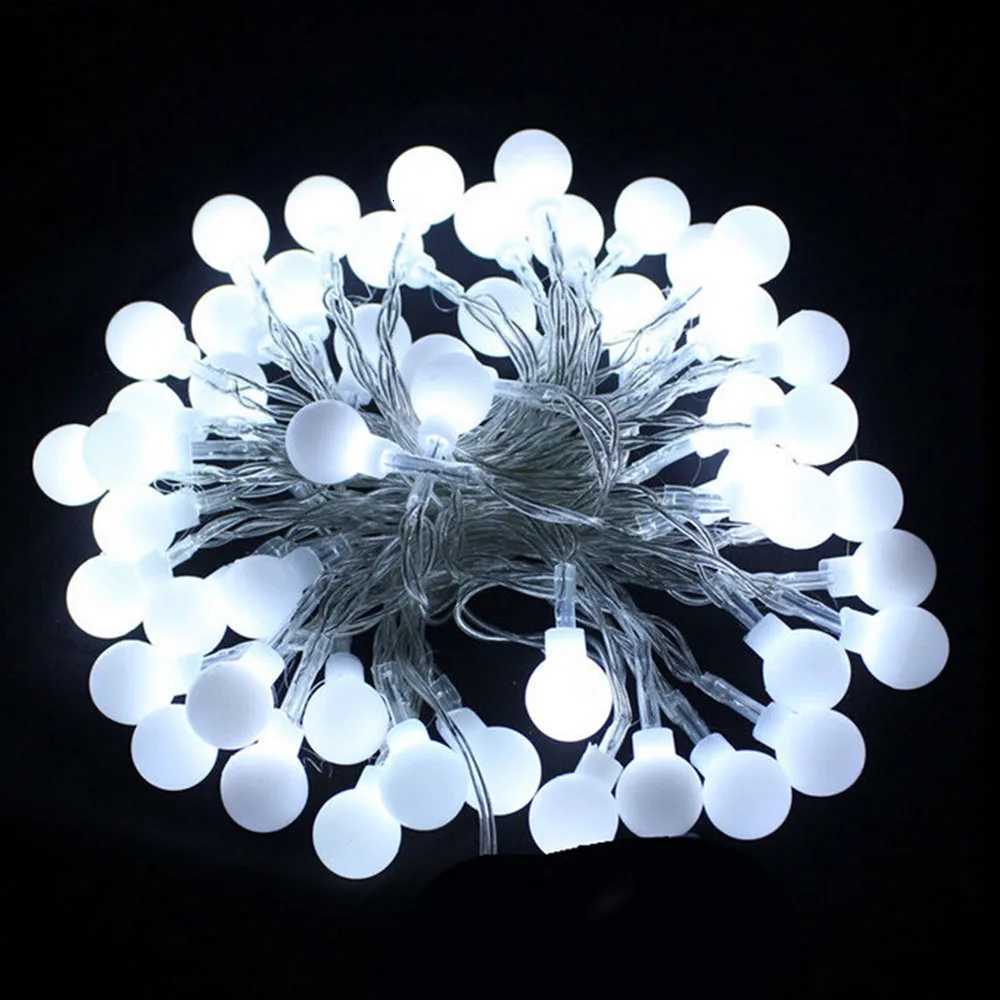 10M 100 LED Globe String Lights Warm White/White Ball Fairy for Party Christmas Wedding New Year Indooroutdoor Decoration W251107