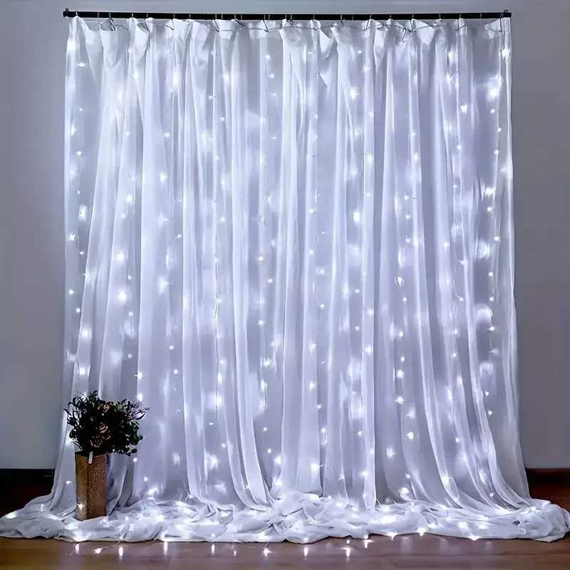 USB Christmas LED curtain lights indoor fairy curtain lights suitable for bedroom background windows holiday lighting W251107