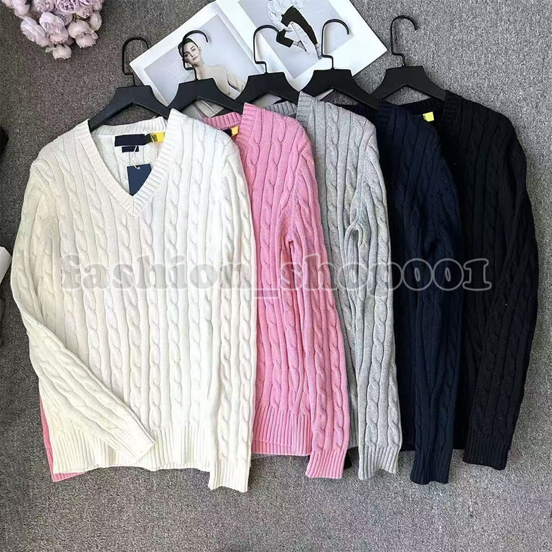 Ralphlies designer sweater polo hoodie luxury clothing women wool sweater round neck colorful pullover overcoat Embroidered knitted cardigan sweater