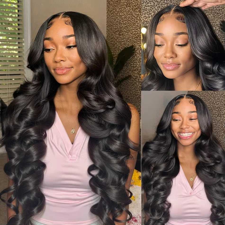 40 30 Inch 13x6 Body Wave Human Hair Frontal Wig 13x4 HD Lace Natural Black Front Wig Human Hair Glueless 5x5 HD Closure Wigs W251107