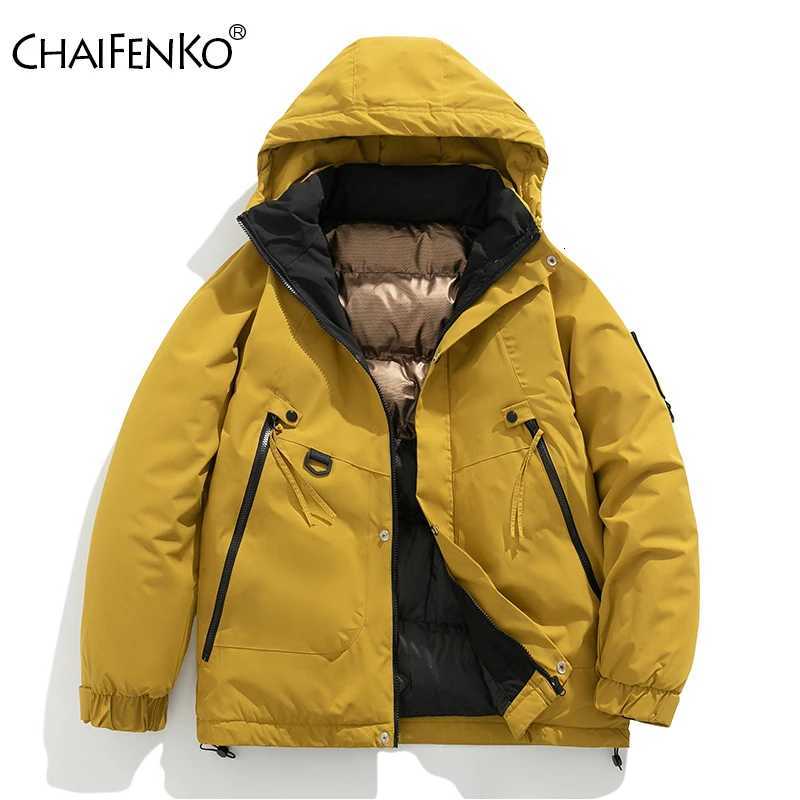 Winter Loose Fashion Parkas Man Solid Color Outdoors Keep Warm Jackets New Leisure Thickening Charge Clothes Man CoatsT251107