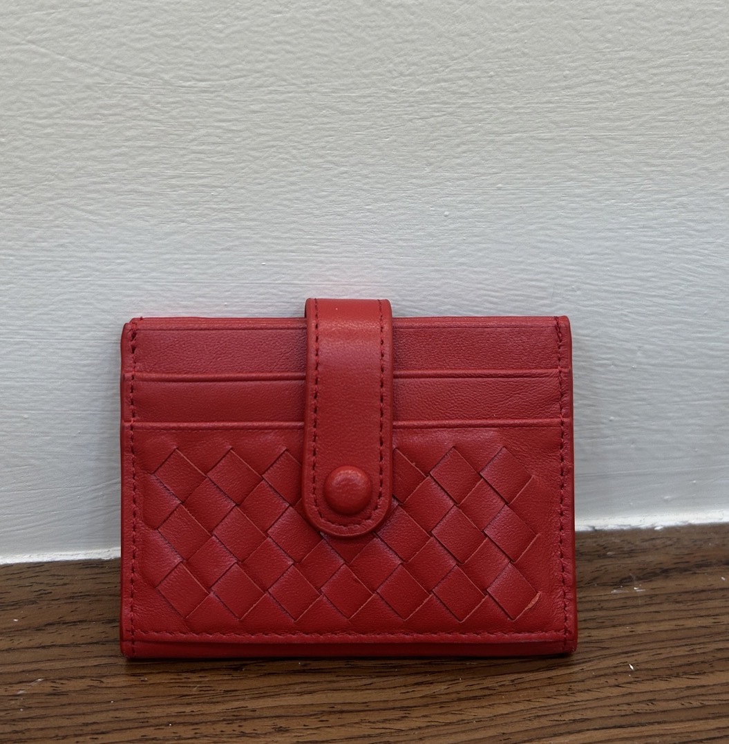 new style lambskin genuine leather card holder hand-woven bank card case unisex woven card holder