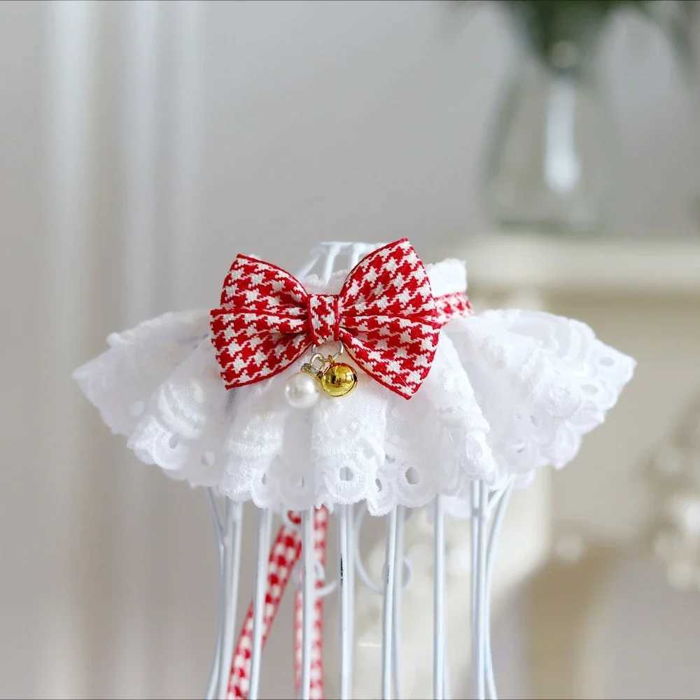 High Quality Dogs cats sweet lace scarves collars lace bibs pet round bibs cute necklace decorations T250407