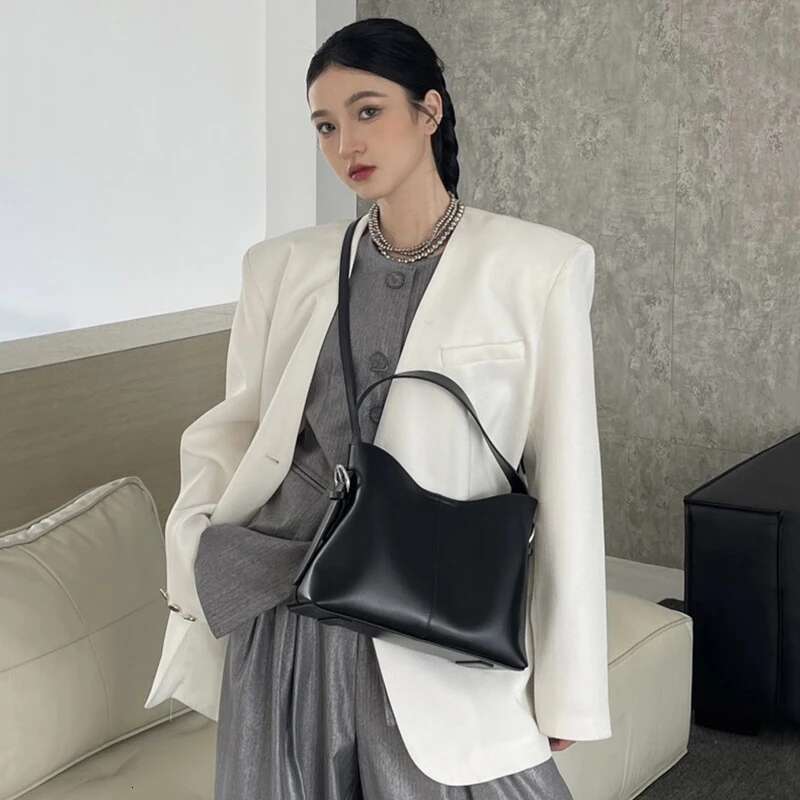 Women's Niche Design Handheld Tote Lady Simple Commuter Crossbody Single Messenger Shoulder Bag For Female Colleagues