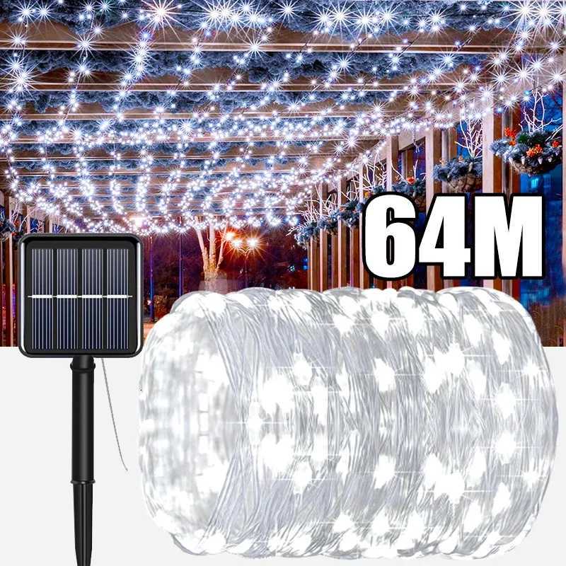 Solar Fairy String Lights Outdoor LED Garden Christmas Decor Garland Light For Xmas Halloween Thanksgiving Wedding W251107