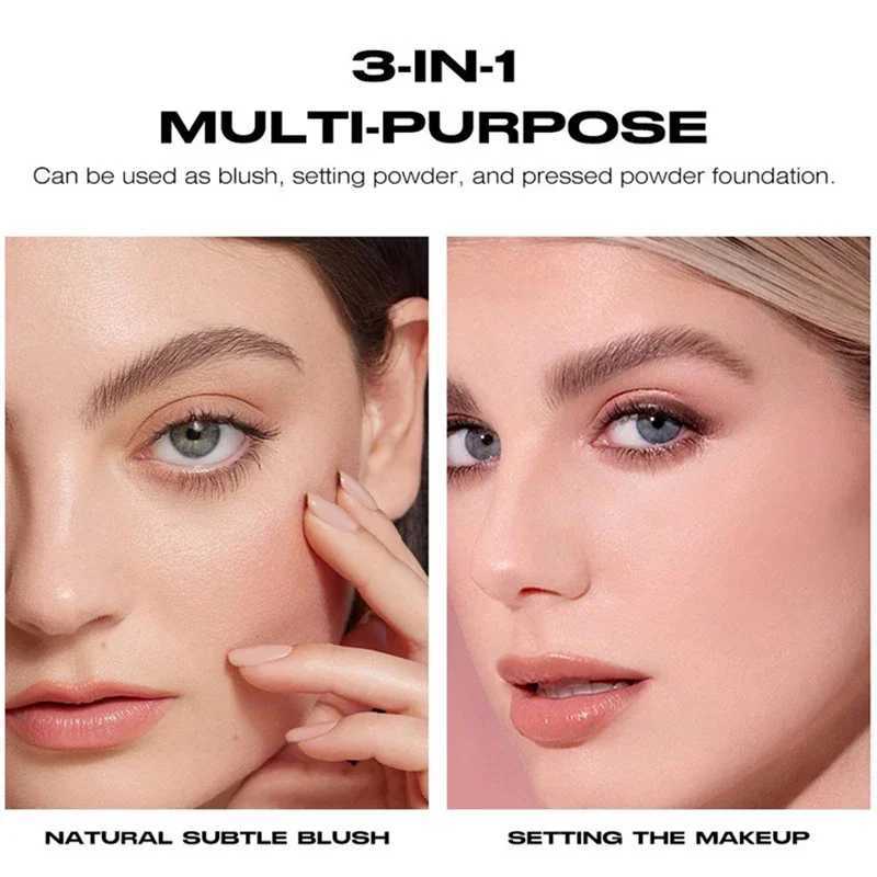 Matte pressed powder base full coverage for 16 hours facial makeup oil control micro light baking powder bright faceXJ250407