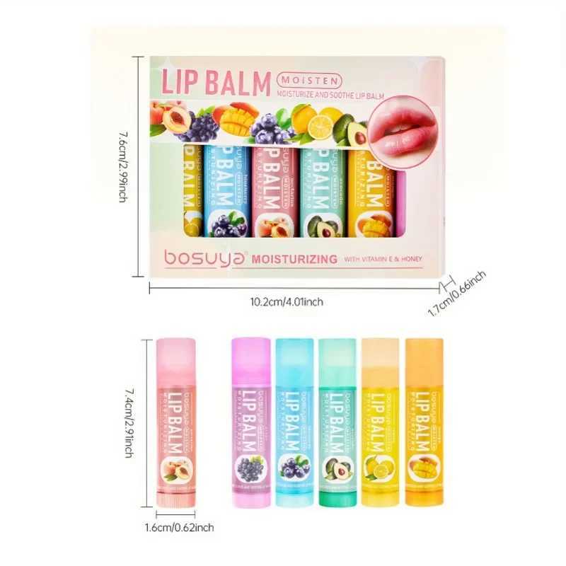 6-piece moisturizing nourishing and dry lips light thin lipstick set suitable for daily autumn and winter use W250407