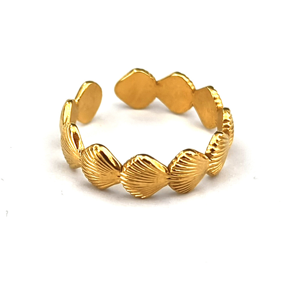 Dingyuan's summer beach Bei ke shaped jewelry versatile and timeless, with high-end feel. It is a new ring