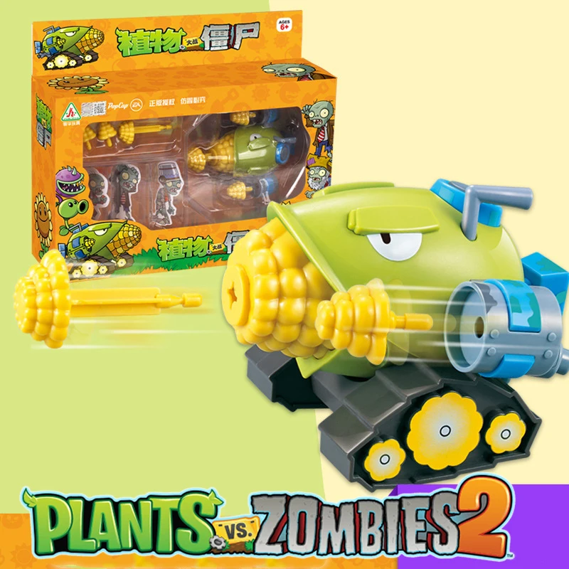 Plants Vs. Zombies 2 Licensed Cob Cannon Zombie Pull-Back Vehicle Battle Set Bulk Stock - Collectible Action Figure Toy with Target Game Kids Gift