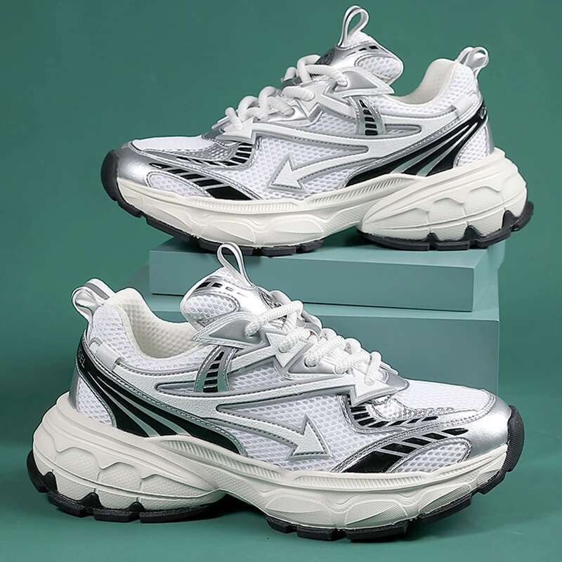 Hot Selg Classic Men Casual with Mesh Breathable Thick Sole Outdoor Sneakers Comfortable Low Cut and Cool Walking Shoes