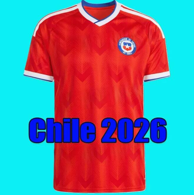 Chile 2026 Home away soccer jersey men kids red football shirts fans playe