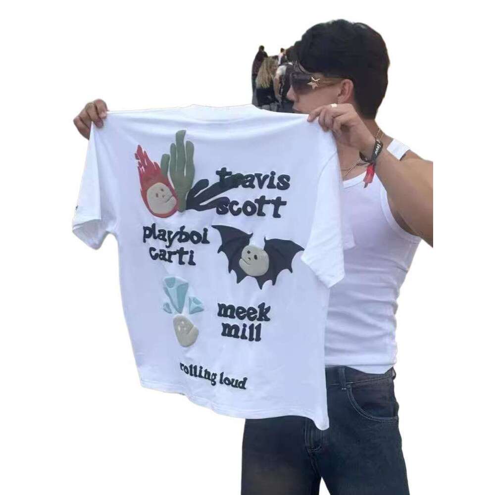 hip hop print mens oversized tshirt y2k new harajuku gothic