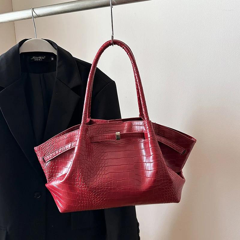 2025S designer Totes Black Shoulder Bag For Women Large Capacity Commute Brown Soft Alligator Female Laptop Simple Travel Tote Big Handbag shoulder