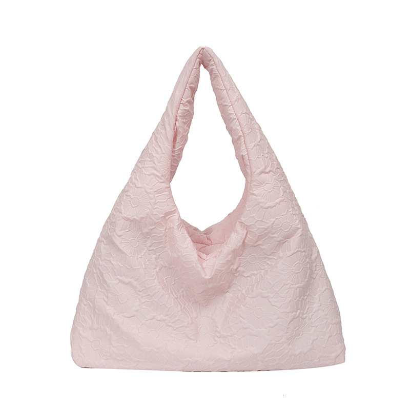 2025S Designer Women S Bag New Cotton Padded Single Shoulder Women S Bag With Hidden Flower Casual Underarm Bag Fashionable And Versatile Minimalist S