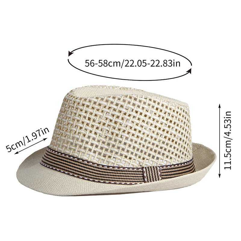 Straw Hats Fe Hat Panama s Dey Trilby Hat Summer Straw Sun Hats Adt Men Mens Bowr Breathab Sunhat Beach sC250407