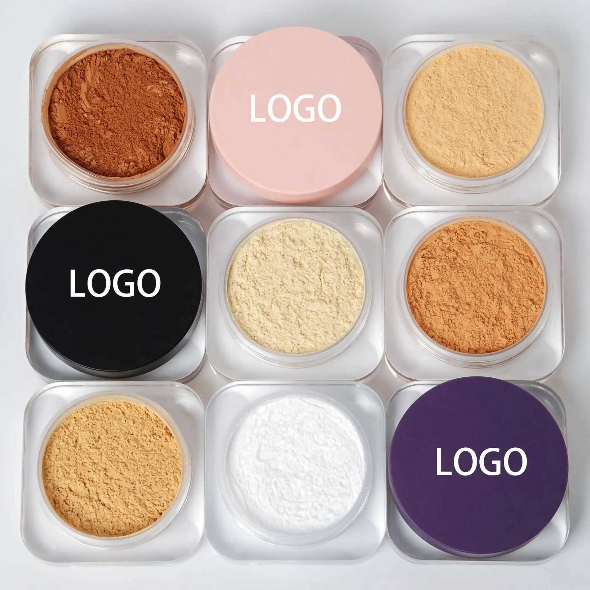 Customized Loose Setting Powder Matte Oil Control Long term Loose Powder Self owned Brand Facial Makeup Waterproof Mineral 5pcsXJ250407