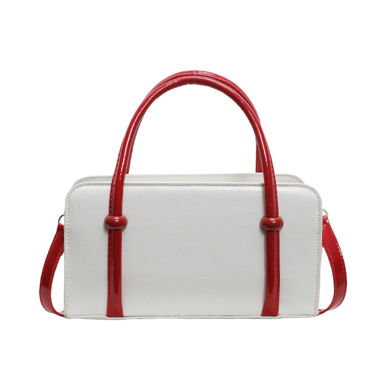 2025S Designer Women S Bag Boston Contrasting Color Handbag New Fashionable Versatile Pillow Trendy And Flowing Single Shoulder Diagonal Cross Bag