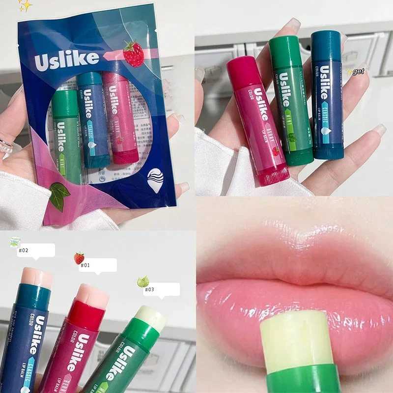 Lipstick set colorless long-lasting moisturizing lipstick facial mask lip liner lip liner care transparent lipstick primer W250407