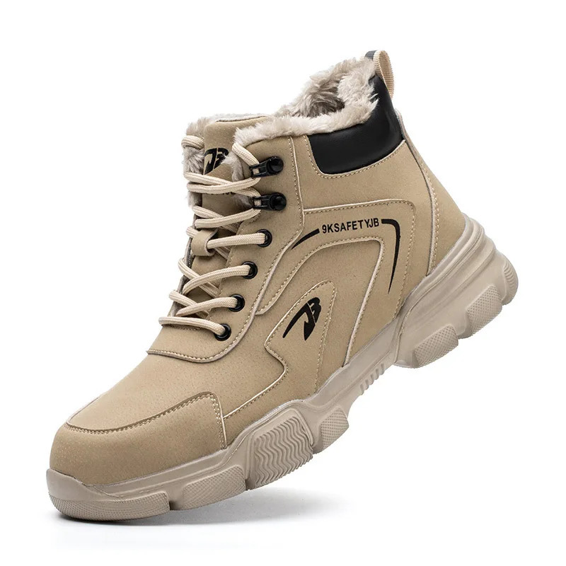 Winter Work Safety Shoes Men Safety Boots Anti-smash Anti-stab Work Shoes Sneakers Steel Toe Shoes Male Work Boot Indestructible 250402