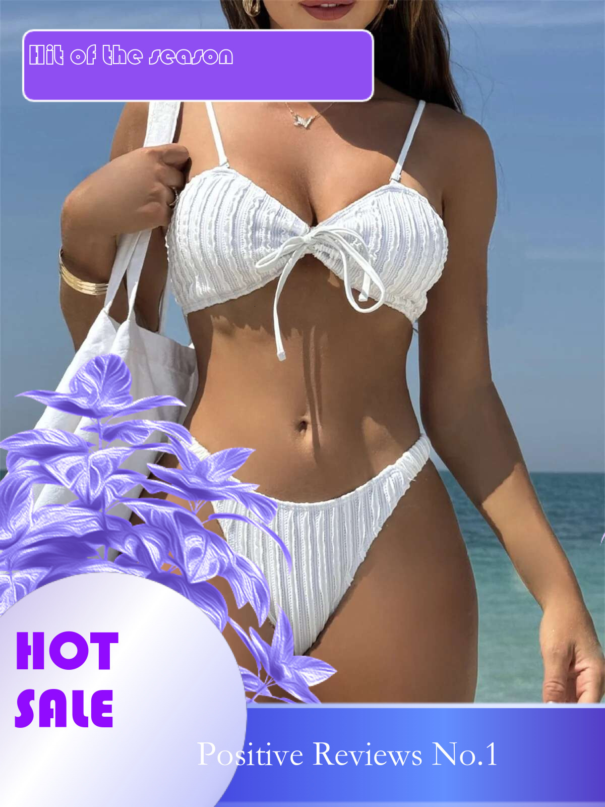 Dongdumaoyi Sexy Bikinis Sets Black White Front Tie Hole Out Push Up Micro Swimsuit Brazilian Beach Bathing Suit Pleate Thong Swimwear