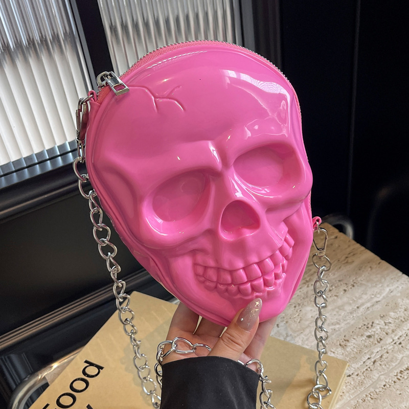 2025S Designer Women S Bag Shoulder Skull Coin Purse Mini Small Halloween Funny Crossbody Jelly Bag