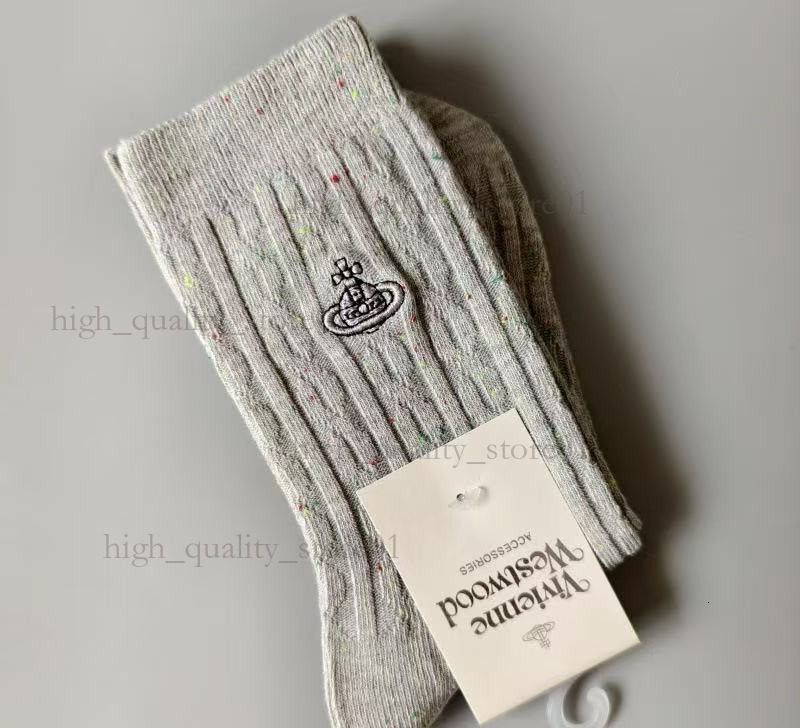Viviennen West Wood Socks Men Women Socks Designer Stocking Classic Letter Comfortable Breathable Cotton High Quality Fashion Kinds Of Color Freedom To Choose bfb