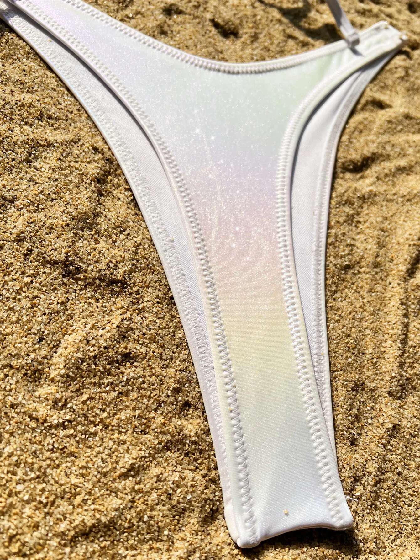 Dongdumaoyi Sexy White Gradient Bikini Set Women Halter Push Up Bra Thong Swimsuit Summer Beach Bathing Suit Micro Swimwear Biquini