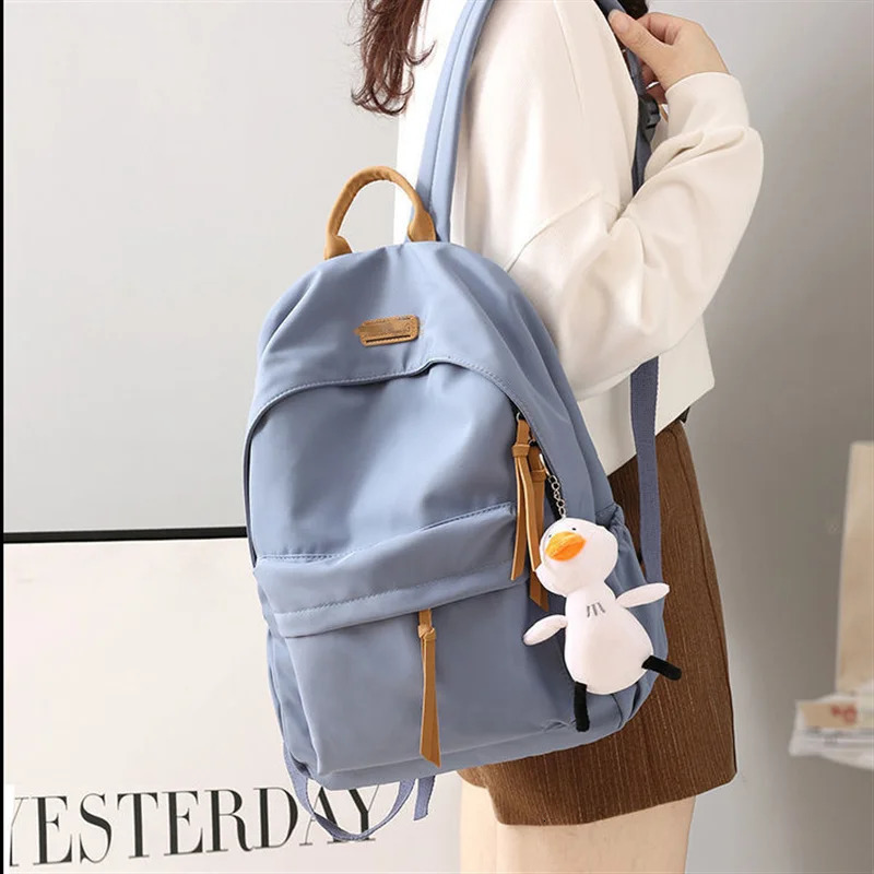 High School Harajuku Ins Versatile School Bag Middle School Students Junior High School Trend Backpack Style Backpack 250402