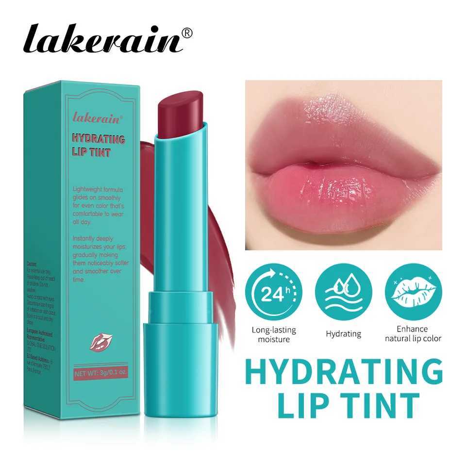 Solid Lip Tint Cute Moisturizing Mirror Red Brown Jelly lipstick Transparent Moisturizing lipstick Natural Nude Korean lipstick Cosmetics W250407
