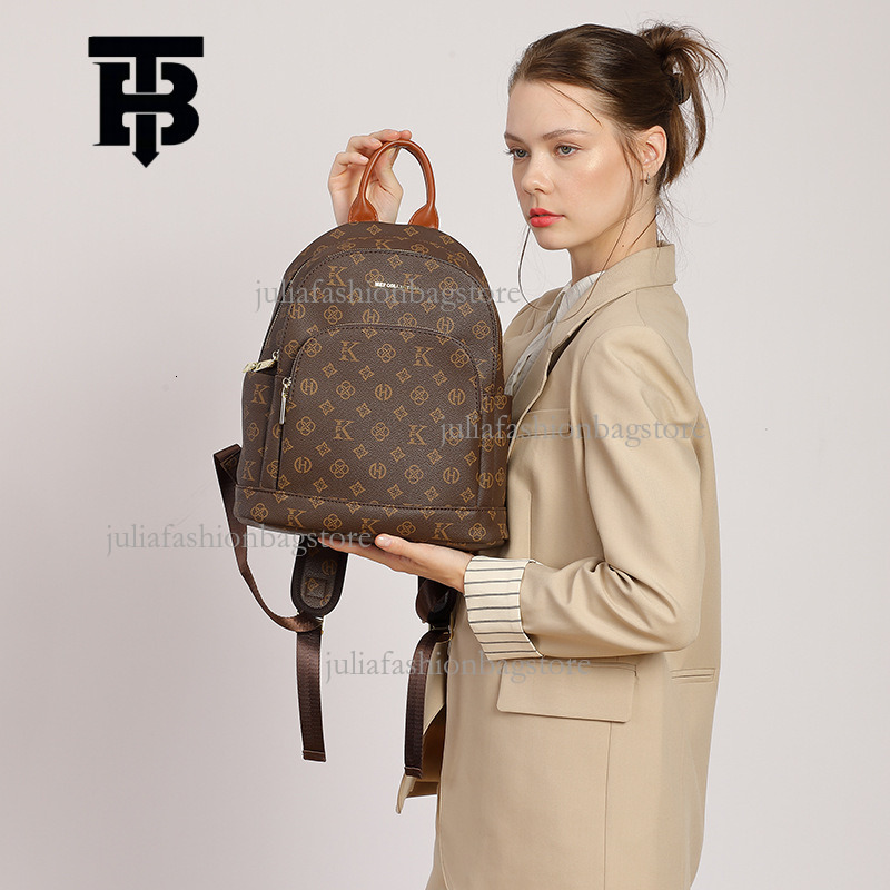 TB BHULAMTE New Fashion Vintage Women's Backpack Designer Luxury Korean Multi Functional Travel Bag Large Capacity Student Commuter Backpack Leis