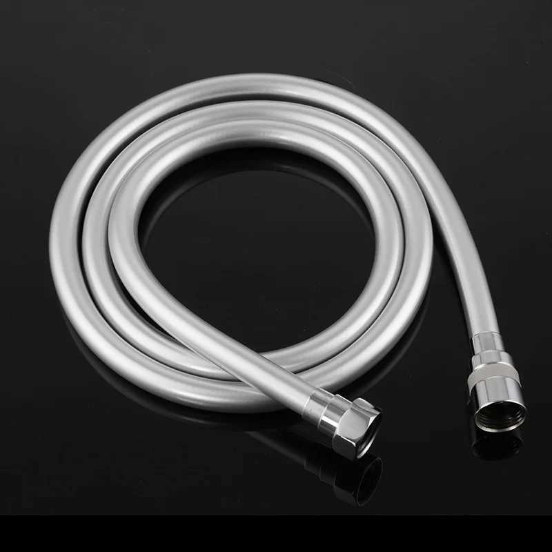PVC High Pressure Silver Smooth Shower Hose for Bath Handheld ible 360 Rotation Water Y251107