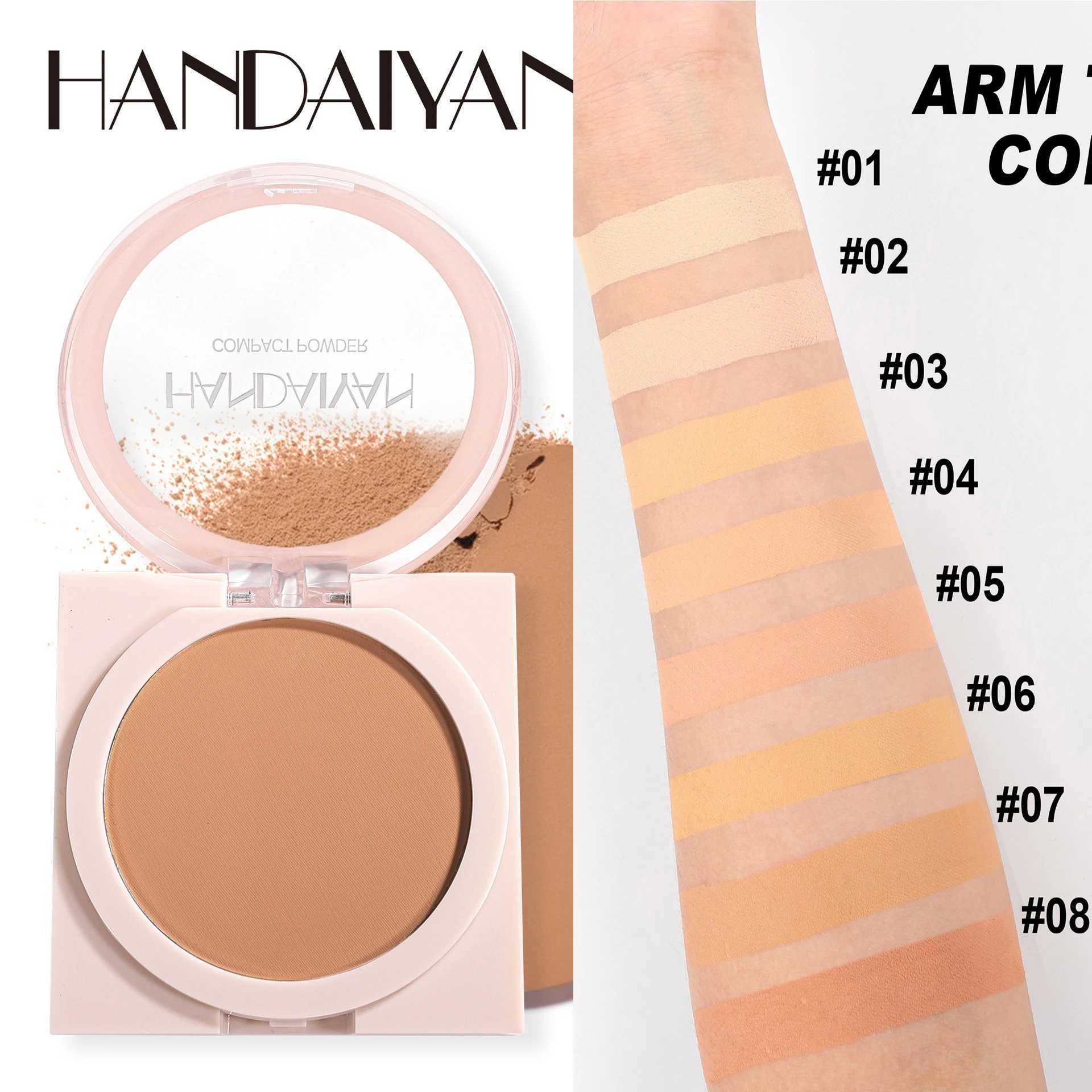 Wheat bronze powder matte finish anti sweat oil dry wet dual purpose dark skin foundation concealerXJ250407