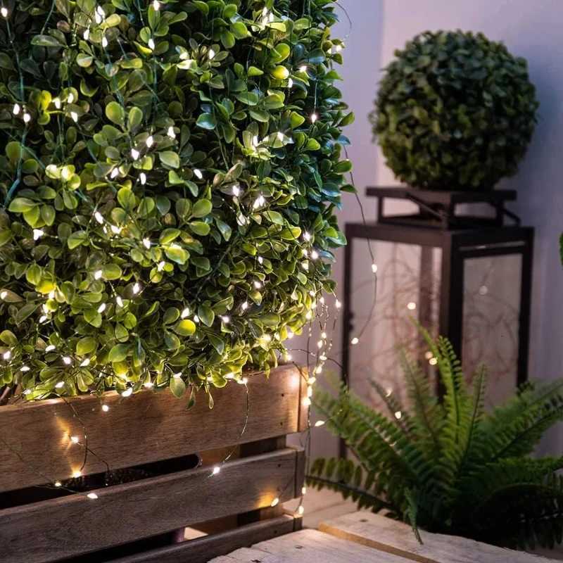 1000LED Fairy String Lights Christmas Garland Outdoor Decor Lights Waterproof with Remote for Tree Street Wedding Party W251107
