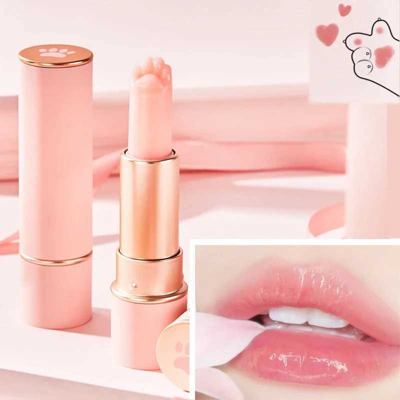 Cute cat paw color changes lipstick makeup crystal temperature changes lipstick anti crack moisturizing lipstick W250407