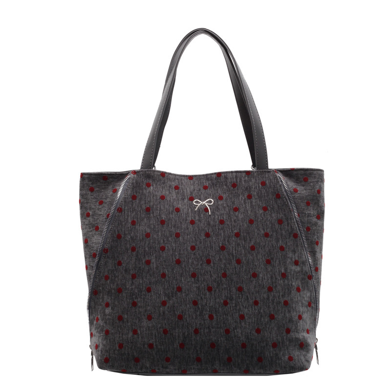 2025S Designer Women S Bag Wave Point Single Shoulder For Women New Artistic Bow Large Capacity Leisure Commuter Simple Tote Women S Bag