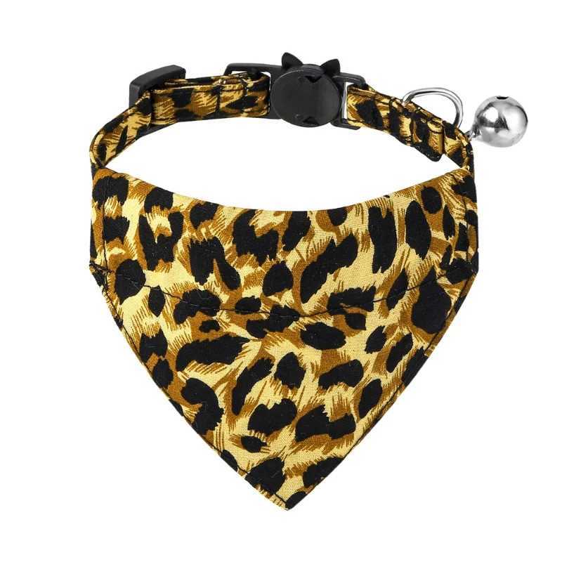 High Quality Dog collars leopard patterns scarves adjustable puppy collars dog collars dog collars pet grooming products T250407