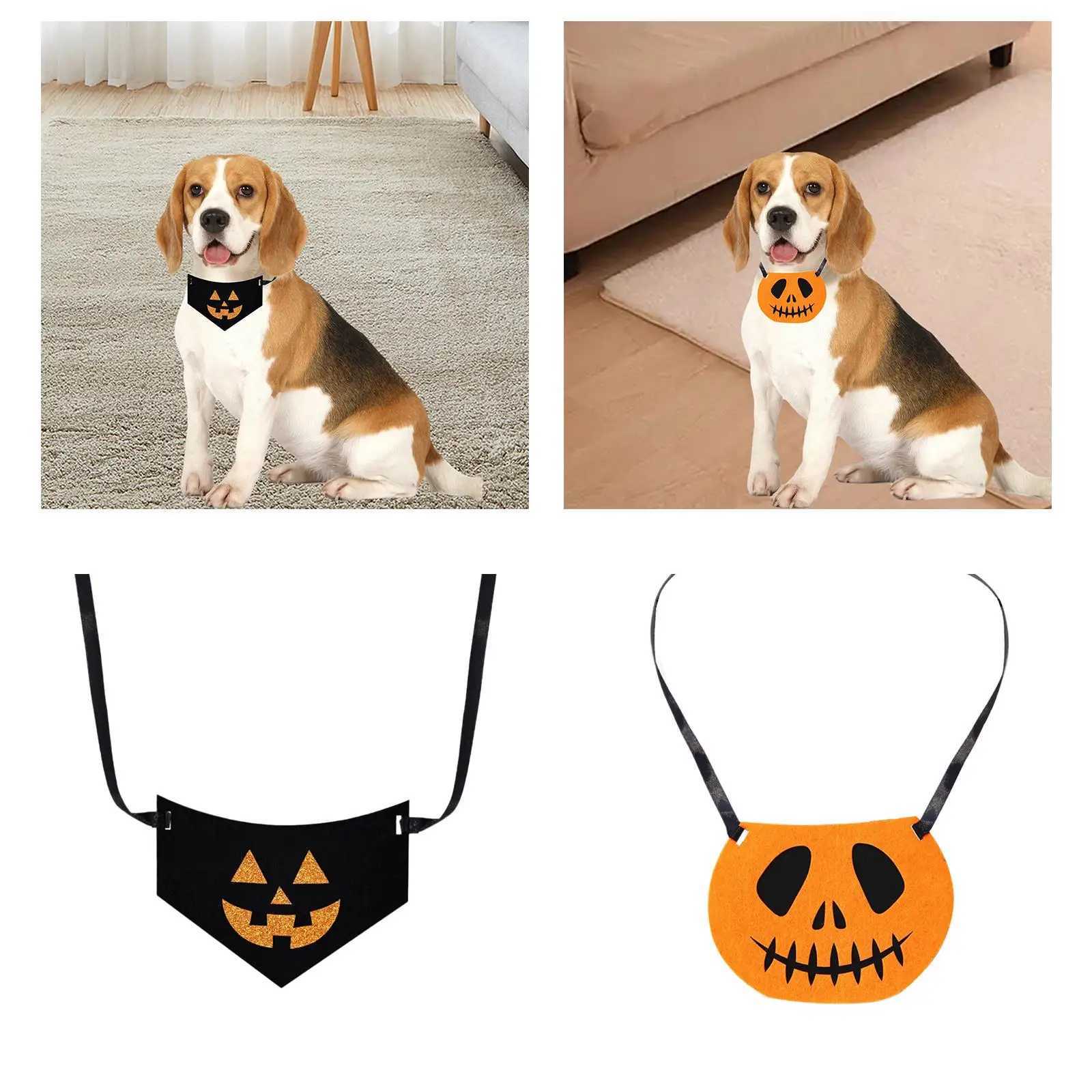 High Quality Halloween dog bandage decoration tie pet bib lightweight for holidays T250407